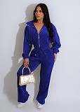 Fashionable Short Cardigan Open Waist Two-piece Set YD-8791