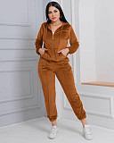 Velvet Sweatpants And Sweatshirt Jogging Tracksuits RS-427