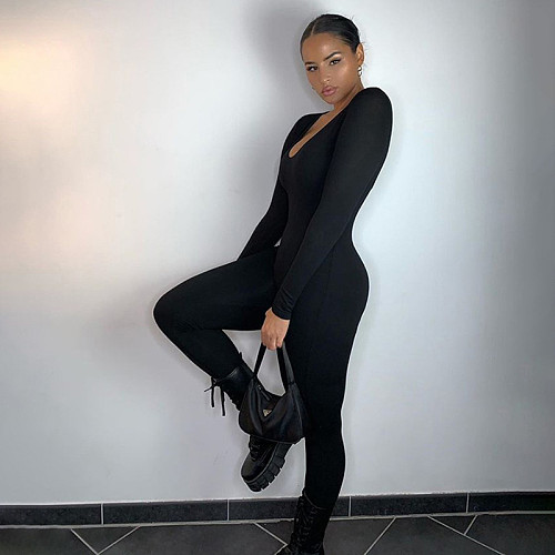 2023 Long Sleeve Skinny Bodycon Women Bodysuit SXE-K20Q09837