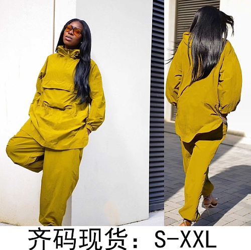 Waterproof Windbreaker Sports Two Piece Pants Set GT-9147