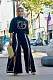 Leisure Top Wide Leg Split Pants Casual Set OD-8639