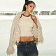 Street Style Women Long Sleeves Tassel Sweater Coat MXXB-Q23TP379