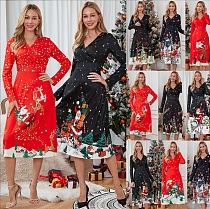 Sexy Christmas New Year Party Play Long Dress RS-695