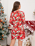 Slim Fit Irregular Christmas Short Mini Skirt Dress RS-689