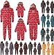 Christmas Hooded Printed Home clothing Pajamas Jumpsuit RS-018