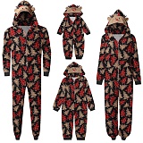 Christmas Hooded Printed Home clothing Pajamas Jumpsuit RS-018