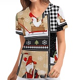 Christmas Shirt V-neck Short Sleeved T-shirt RS-202312