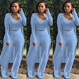 Women Solid Color Nightclub Skinny 3 Pieces Sets YF-9294