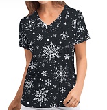 Christmas Shirt V-neck Short Sleeved T-shirt RS-202312