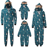 Christmas Hooded Printed Home clothing Pajamas Jumpsuit RS-018