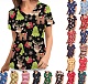 Christmas Shirt V-neck Short Sleeved T-shirt RS-202312