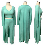 Women Solid Color Nightclub Skinny 3 Pieces Sets YF-9294