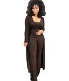 Women Solid Color Nightclub Skinny 3 Pieces Sets YF-9294