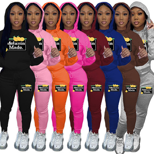 Autumn Winter Girls Printed Hoodies And Sport Pants Plus Size Sets DN-N8999M25