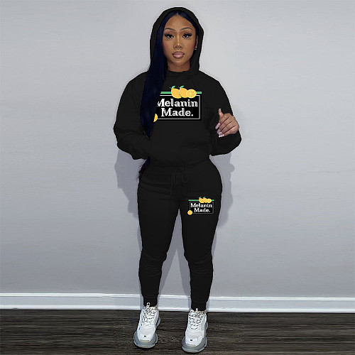 Autumn Winter Girls Printed Hoodies And Sport Pants Plus Size Sets DN-N8999M25