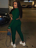 Crew Neck Long Sleeve Top & Skinny Pants Outfits YH-5182