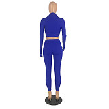 Crew Neck Long Sleeve Top & Skinny Pants Outfits YH-5182
