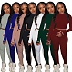 Crew Neck Long Sleeve Top & Skinny Pants Outfits YH-5182