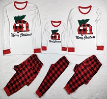 Merry Christams Round Neck Family Pajamas Set RS-116 Merry Christams Round Neck Family Pajamas Set RS-116