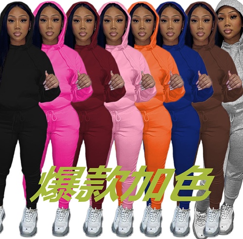 Women Two Piece Outfits Plus Size Autumn Jogging 2PC Sets DN-N8999