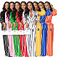 Lapel Long Sleeve Striped Print Shirt Blouse Wide Leg Straight Pants Sets SHD-0254