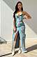 Sexy Strapless Off Shoulder Buttons Pockets Split Denim Maxi Dress CM-8702