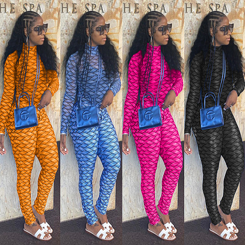 Sheer Mesh Long Sleeve Bodysuit Top + Bodycon Night Club Party Set Outfits MAE-2116