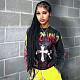 Women's Long-sleeved Print Round Collar Loose Casual T-shirt RS-D23TP191