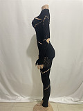 Sexy See Through Hollow Out Jumpsuit And Rompers Long Pant 2023 RS-0042