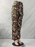 High Waist Camo Pocket Multicolor Pants Trousers 2023 RS-6931