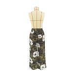 Leisure Women Camouflage Printed Cargo Straight Pants FOS-8376