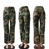 2023 Streetwear Camo Sweat Pants For Women RS-1095
