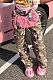 High Waist Camo Pocket Multicolor Pants Trousers 2023 RS-6931