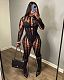 Black Mesh Transparent Hollow Out Sexy Two Pieces Sets RS-6674