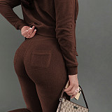 Zipper Hooded Coat+Vest+Jogger Pants Tracksuits CH-8235