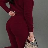 Zipper Hooded Coat+Vest+Jogger Pants Tracksuits CH-8235