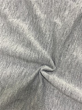 Solid Hooded Zip Sweatshirt Top Drawstring Pants Set MEHQ-1152