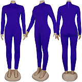 Women High Neck Long Sleeves Skinny Jumpsuits SFY-066