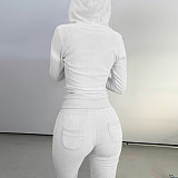 Zipper Hooded Coat+Vest+Jogger Pants Tracksuits CH-8235
