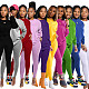 Cotton Solid Color Long Sleeve Pants Sport Two-piece Set SFY-155