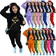 Autumn Winter Long Sleeves Hoodie Casual Long Pants Set 2pcs XING-337