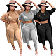 Sleeveless Crop Top+Cardigan Cover Coat+Pants Set HMS-5514