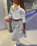 Zipper Hooded Coat+Pants Sets Joggers Casual Tracksuits XY-9066