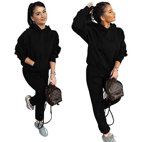 Sportswear Hooded Sweatshirt Joggers Pants Set MAE-2127