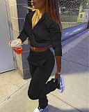 Zipper Hooded Coat+Pants Sets Joggers Casual Tracksuits XY-9066