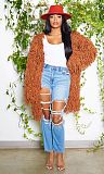 Chic Knitted Crochet Tassel Loose Sweater Cardigan TK-6268