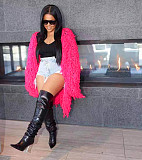 Chic Knitted Crochet Tassel Loose Sweater Cardigan TK-6268