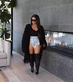 Chic Knitted Crochet Tassel Loose Sweater Cardigan TK-6268