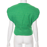 Autumn Winter Women Zipper Warm Cotton Vest Jackets MXXB-Q23TP522