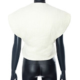 Autumn Winter Women Zipper Warm Cotton Vest Jackets MXXB-Q23TP522